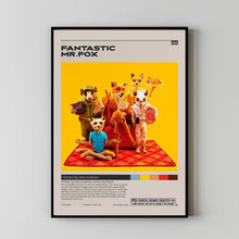 Fantastic Mr. Fox Poster,Wes Anderson, Minimalist Movie Poster
