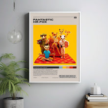 Fantastic Mr. Fox Poster,Wes Anderson, Minimalist Movie Poster