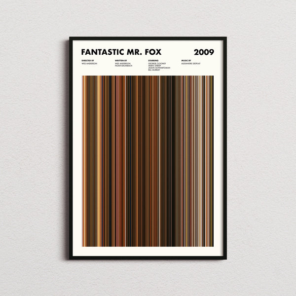 Fantastic Mr Fox Movie Barcode Print, Fantastic Mr Fox Print, Fantastic Mr Fox Poster, Fantastic Mr Fox Wall Art, Movie Buff Gift 1617467900