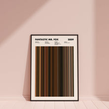 Fantastic Mr Fox Movie Barcode Print, Fantastic Mr Fox Print, Fantastic Mr Fox Poster, Fantastic Mr Fox Wall Art, Movie Buff Gift 1617467900