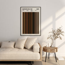 Fantastic Mr Fox Movie Barcode Print, Fantastic Mr Fox Print, Fantastic Mr Fox Poster, Fantastic Mr Fox Wall Art, Movie Buff Gift 1617467900