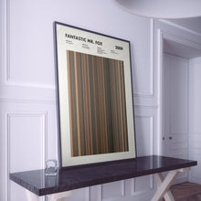 Fantastic Mr Fox Movie Barcode Print, Fantastic Mr Fox Print, Fantastic Mr Fox Poster, Fantastic Mr Fox Wall Art, Movie Buff Gift 1617467900