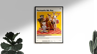 Fantastic Mr Fox  JWes Anderson, Minimalist Movie Poster, Vintage Retro Art Print, Custom Poster, Wall Art Prin, Home Decor 1006049527