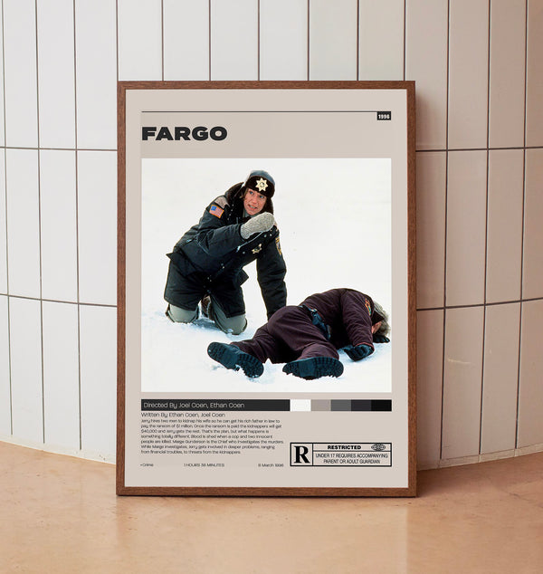 Fargo Poster,Joel Coen,Ethan Coen, Minimalist Movie Poster