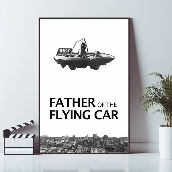 Father of the Flying Car, Movie Poster, Wall Art Prints, Art Poster, Canvas Material Gift, Keepsake, Home Decor, Live Room Wall Art 1576913352