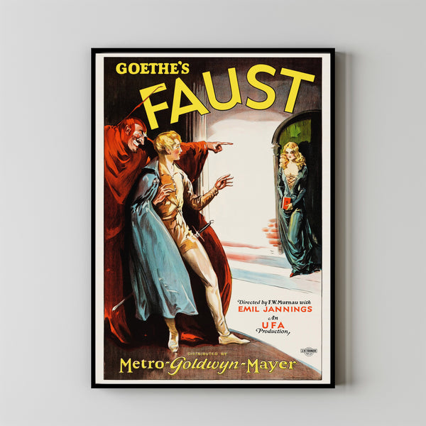 Faust Movie Poster,Film Fan Collectibles,Vintage Movie Poster,Home Decor,Wall Art,Poster Gifts
