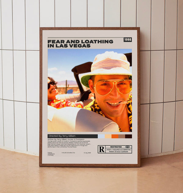 Fear and Loathing in Las Vegas, Terry Gilliam, Minimalist Movie Poster