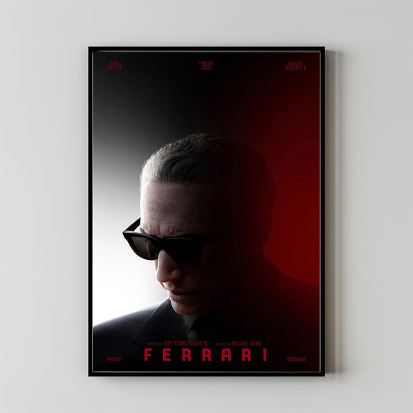 Ferrari Movie Poster 2023 FilmRoom Decor Wall ArtPoster GiftCanvas prints 2