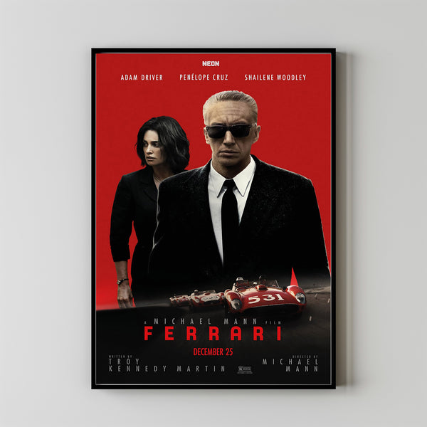 Ferrari Movie Poster 2023 FilmRoom Decor Wall ArtPoster GiftCanvas prints 4