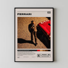 Ferrari Movie Poster, Michael Mann, Minimalist Movie Poster