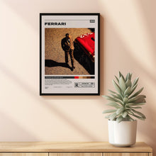 Ferrari Movie Poster, Michael Mann, Minimalist Movie Poster