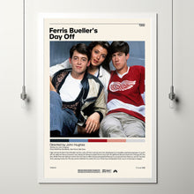 Ferris Bueller's Day Off by John Hughes Minimalist Movie Poster | Vintage Retro Art Print | Customizable Wall Art for Home Decor
