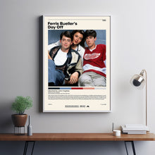 Ferris Bueller's Day Off by John Hughes Minimalist Movie Poster | Vintage Retro Art Print | Customizable Wall Art for Home Decor