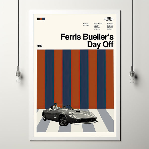 Ferris Buellers Day Off Movie, Ferris Buellers Poster, John Hughes Film, Vintage Modern, Vintage Poster, Minimalist Art, High Quality