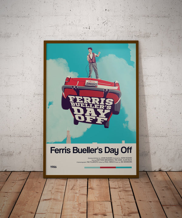 Ferris Bueller's Day Off Movie Poster - Retro Movie Poster Print - Wall Art Poster Decor - Vintage Movie Poster Art - Minimalist Movie Art 1669757644 - Copy
