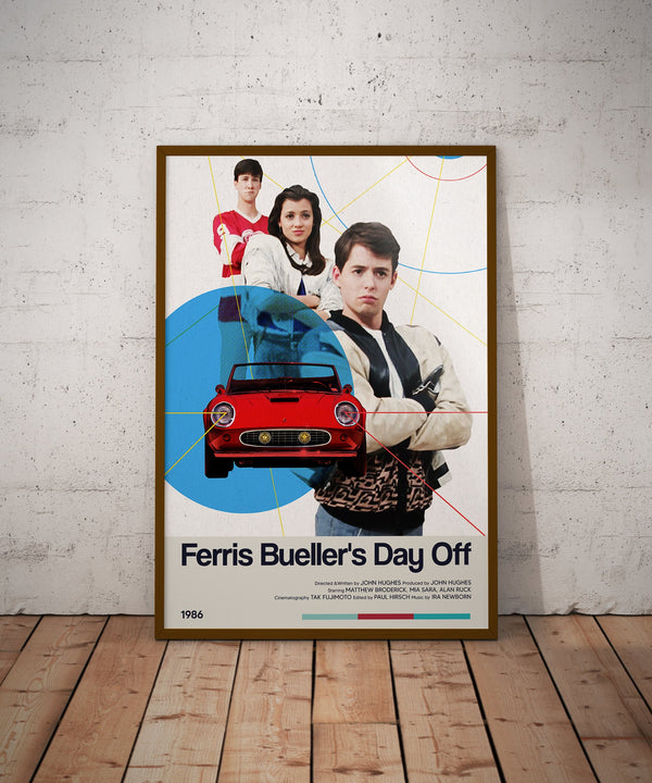 Ferris Bueller's Day Off Movie Poster - Retro Movie Poster Print - Wall Art Poster Decor - Vintage Movie Poster Art - Minimalist Movie Art 1669757644 - Copy (3)