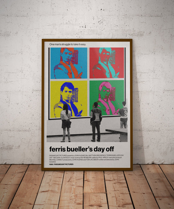 Ferris Bueller's Day Off Movie Poster - Retro Movie Poster Print - Wall Art Poster Decor - Vintage Movie Poster Art - Minimalist Movie Art 1669757644 - Copy (2)