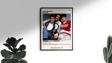Ferris Bueller's Day Off  Poster  John Hughes, Minimalist Movie Poster, Vintage Retro Art Print, Custom Poster, Wall Art Print, Home Decor 1189196796