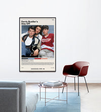 Ferris Bueller's Day Off  Poster  John Hughes, Minimalist Movie Poster, Vintage Retro Art Print, Custom Poster, Wall Art Print, Home Decor 1189196796