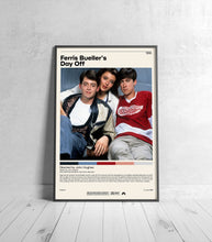 Ferris Bueller's Day Off  Poster  John Hughes, Minimalist Movie Poster, Vintage Retro Art Print, Custom Poster, Wall Art Print, Home Decor 1189196796