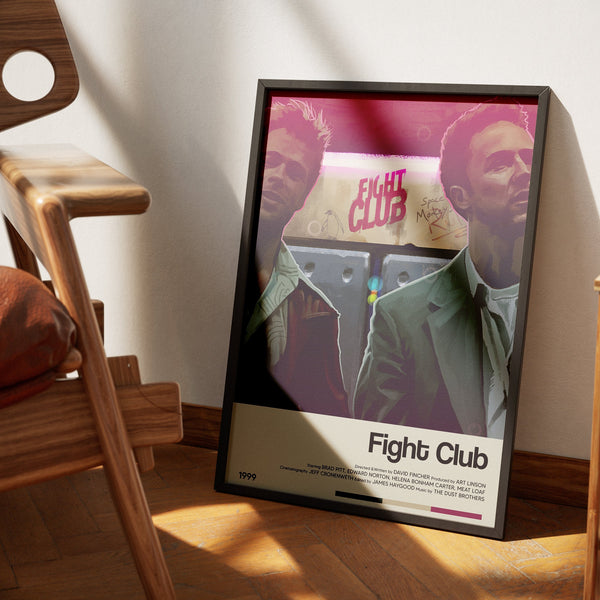 Fight Club Movie Poster - Retro Movie Poster Print - Wall Art Poster Decor - Vintage Movie Poster Art - Minimalist Movie Poster 1703984629 - Copy (2)
