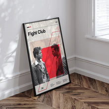 Fight Club Movie Poster  Minimalist  Midcentury Poster  Wall Art Print  Retro Movie Poster 1730468011