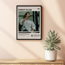Fight Club Poster, David Fincher, Minimalist Movie Poster, Vintage Retro Art