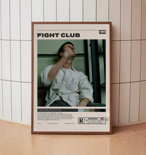 Fight Club Poster, David Fincher, Minimalist Movie Poster, Vintage Retro Art