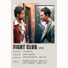 Fight Club (1999) Movie Poster Canvas Poster Minimalist Poster Art Print Gifts for Lover Mural Painting Home Decoration 1754661822