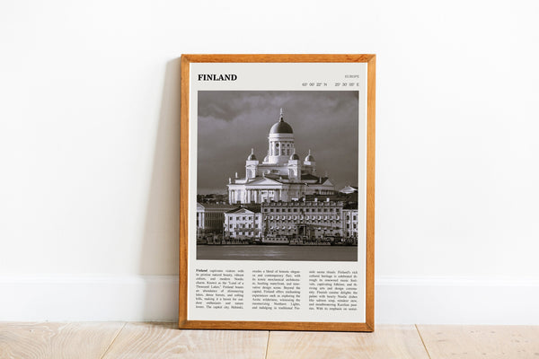 Finland Print Helsinki Wall Art Poster  Finland Espoo Tampere Black White Poster  Poster  Art Gift 1690160858