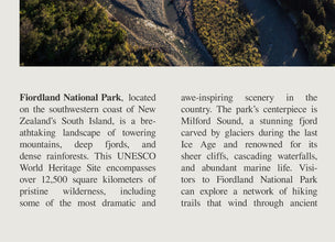Fiordland National Park Wall Art Poster Poster New Zealand  Black White Poster  Poster  Art Gift 1700214245