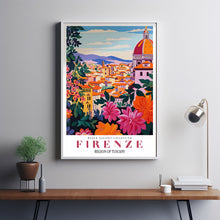 Firenze Art Print, City Poster, City Skyline Art, Italy Wall Art, Travel Gift, Travel Poster, Europe Print, Tuscany Print, Firenze Painting