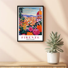 Firenze Art Print, City Poster, City Skyline Art, Italy Wall Art, Travel Gift, Travel Poster, Europe Print, Tuscany Print, Firenze Painting