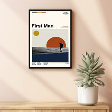 First Man Poster, First Man Print, Movie Poster, Minimalist Poster, Minimalist Wall Art, Home Decor, Custom Poster, Wall Art Print, Home Art