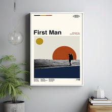 First Man Poster, First Man Print, Movie Poster, Minimalist Poster, Minimalist Wall Art, Home Decor, Custom Poster, Wall Art Print, Home Art