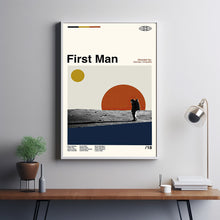 First Man Poster, First Man Print, Movie Poster, Minimalist Poster, Minimalist Wall Art, Home Decor, Custom Poster, Wall Art Print, Home Art