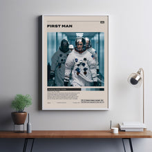 First Man Poster,Damien Chazelle, Minimalist Movie Poster