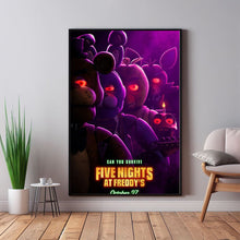 Five Nights At Freddy's Movie Poster - 2023 Film - Room Decor Wall Art - Canvas Fabric Print - Poster Gift 1588167182