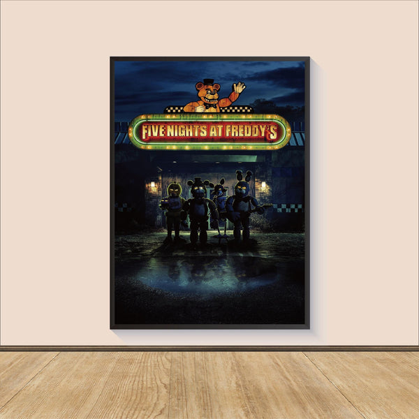 Five Nights at Freddy's Movie Poster Print, Canvas Wall Art, Room Decor, Movie Art, personalized gift, Wall Art Print, Art Poster For Gift 1577677634