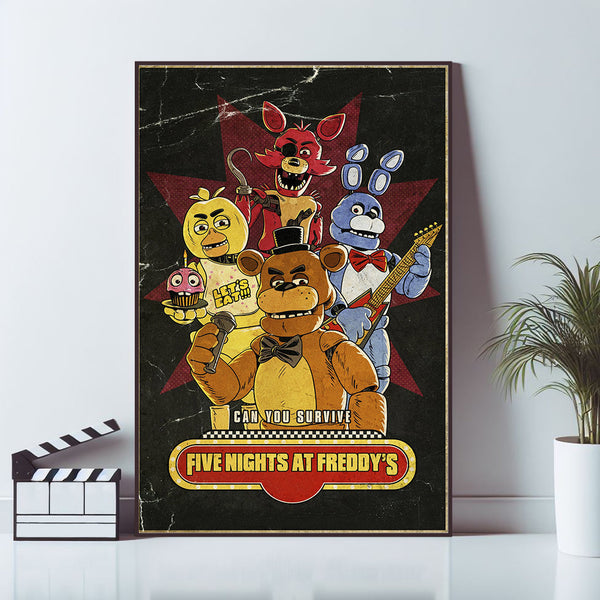 Five Nights at Freddy's Movie Poster, Wall Art Prints, Art Poster, Canvas Material Gift, Keepsake, Home Decor, Live Room Wall Art 1666418196