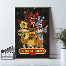 Five Nights at Freddy's Movie Poster, Wall Art Prints, Art Poster, Canvas Material Gift, Keepsake, Home Decor, Live Room Wall Art 1666418196