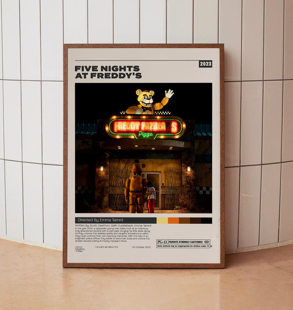Five Nights at Freddy's, Emma Tammi, Minimalist Movie Poster, Vintage Retro Art