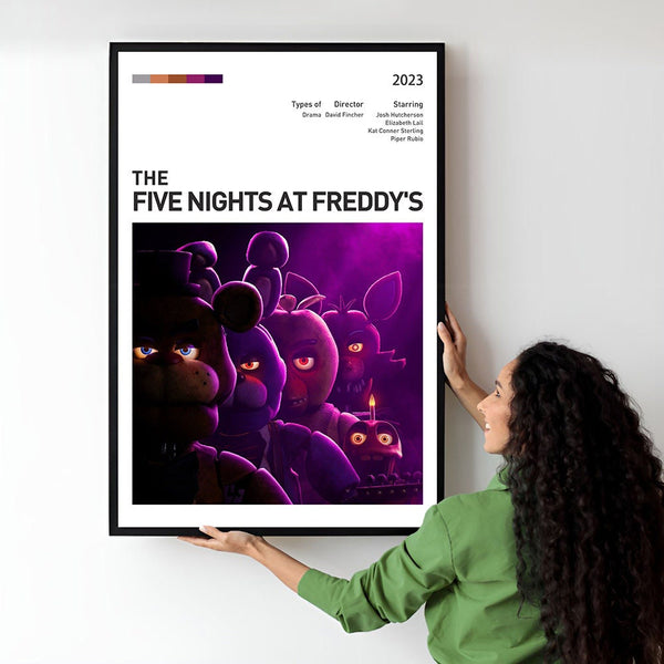 Five Nightts at Freddy's Movie Poster  Minimalist  Midcentury Poster  Wall Art Print  Retro Movie Poster 1736877440