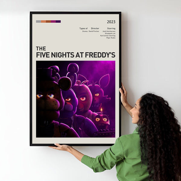 Five Nightts at Freddy's Movie Poster  Minimalist  Midcentury Poster  Wall Art Print  Retro Movie Poster 1736877440 - Copy