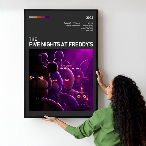 Five Nightts at Freddy's Movie Poster  Minimalist  Midcentury Poster  Wall Art Print  Retro Movie Poster 1736877440 - Copy (2)