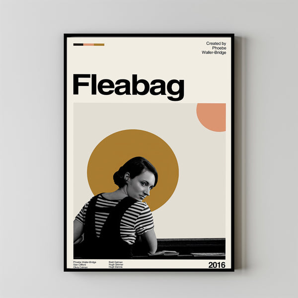 Fleabag Movie Poster, Vintage Poster, Minimalist Art, Midcentury Art, Wall Decor, High Quality, Album Cover Poster, Poster Print Wall Art