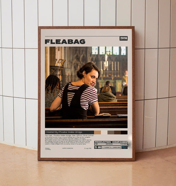 Fleabag Poster,  Phoebe Waller-Bridge, Minimalist Tv Series,Tv Series Poster