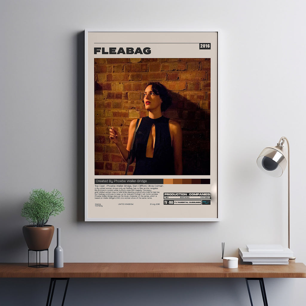 Fleabag Poster Phoebe Waller Bridge Minimalist Tv Series Vintage Re fleabag-poster-phoebe-waller-bridge-minimalist-tv-series-vintage-re