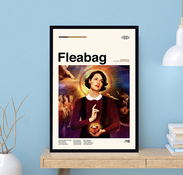 Fleabag Tv Series Poster, Phoebe Waller-Bridge, Movie Poster, Vintage Poster, Modern Art, Midcentury Poster, Film Poster, Wall Decor 1732731011