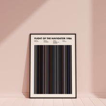 Flight of the Navigator Movie Barcode Print, Flight of the Navigator Print, Flight of the Navigator Poster, Flight of the Navigator Wall Art 1641827597